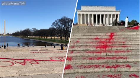 Lincoln Memorial temporarily closed after being vandalized. Cleaning could take several days, officials say. December 21, 2023. Share to Facebook